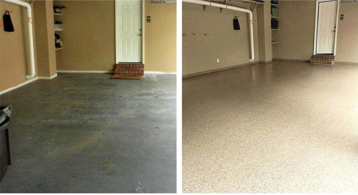 garage floor epoxy coating process in Yuma AZ