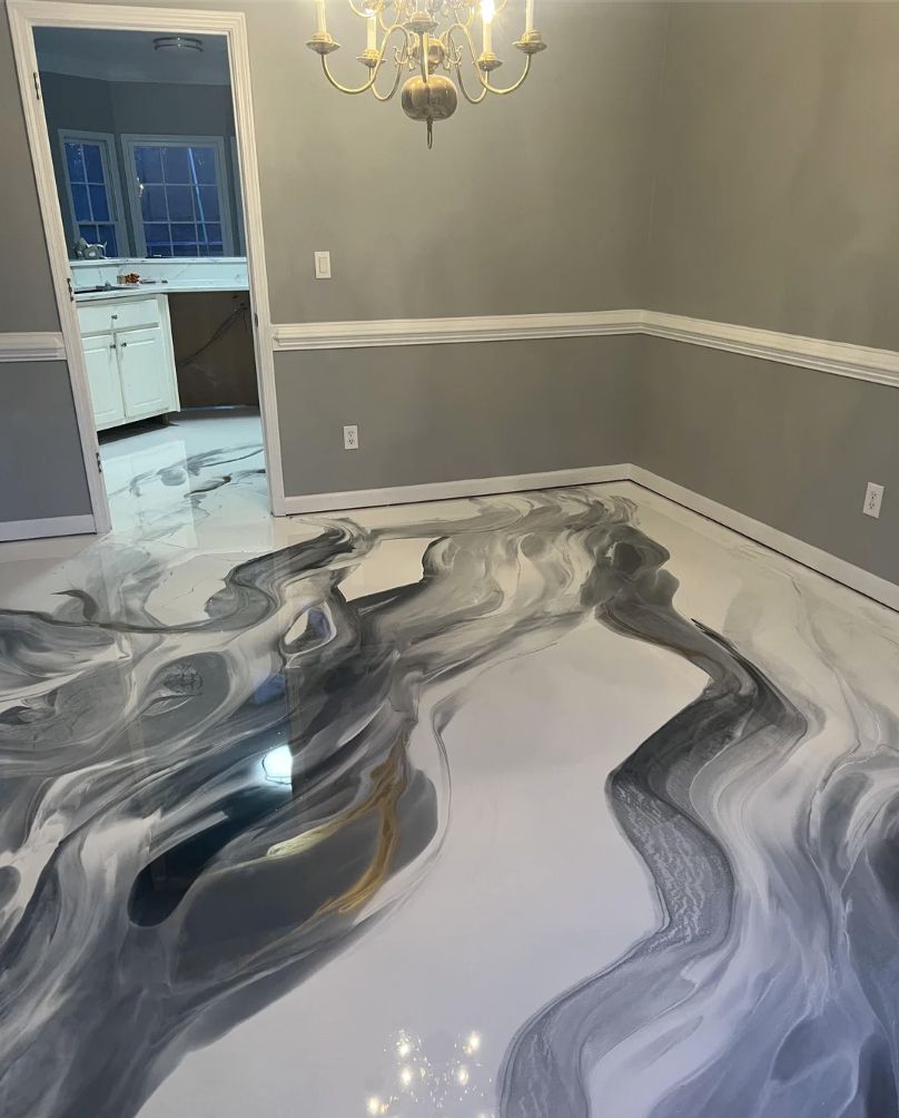 metallic epoxy flooring in Yuma AZ